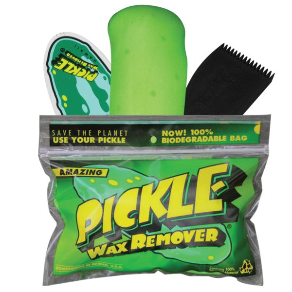 The Pickle Wax Remover

Murrays Part# 40-4020

Pickle Wax Remove is carefully designed to maintain and remove the wax on your surfboard. Perfectly sized with the right amount of rigidity and flexibility, this wax comb is the right tool for the job. Unless the job is hair or music related, in which case we recommend a different comb.

Pickle Wax Remover with Sticky Bumps Comb Kit Features:

One (1) Pickle Wax Remover with Sticky Bumps Comb Kit from Pickle Wax Remover
