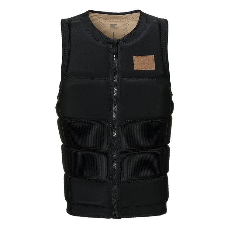 Clash foam, NBR spine protection and kick-ass black solid and corduroy design. Being safe never looked so good. Designed, developed and approved by our very own Timo Kapl. This maximum protection wake impact vest is made for you to go nuts while gliding in style.