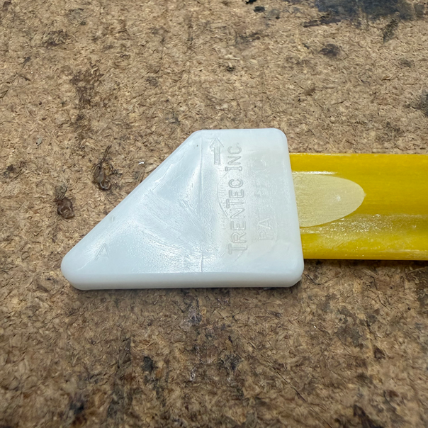 Tren Tec Hobie 16 main sail luff batten caps prevent batten splitting and align batten to the angle of the sail. Glue cap to the forward end of the batten.

Increases the life of the sail

Prevents battens ripping the sail pockets

Prevents battens from splitting

Aligns battens to the angle of the sail

Sold in packages of 8

Hobie Part# 1562