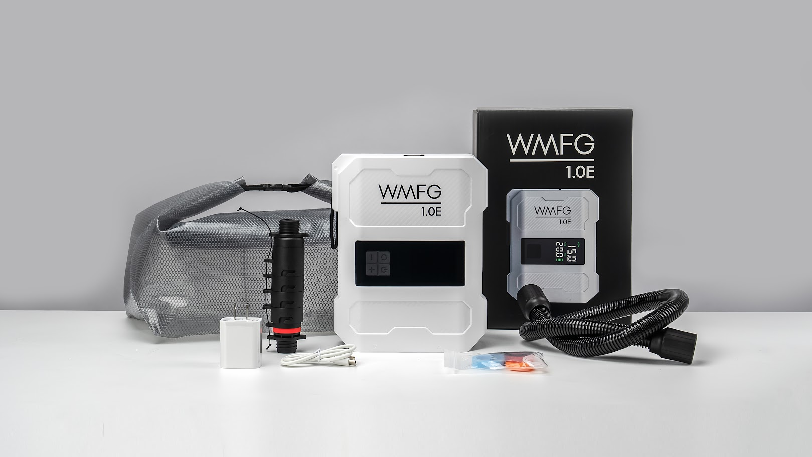 WMFG 1.0E ELECTRIC KITE/WING/SUP PUMP


The WMFG Electric Pump is here! Preorder now. Mid August arrival.

High-Volume. High-Pressure. Zero Compromise.

The WMFG 1.0E Electric Pump sets a new benchmark for portable inflation in wind sports. Engineered for high-output performance, long battery life, and total reliability, the 1.0E delivers rapid inflation and smart pressure control in a rugged, travel-ready design. Whether you're pumping Kiteboarding Kites, Wingfoil Wings, or SUPs, it’s the all-in-one soluti