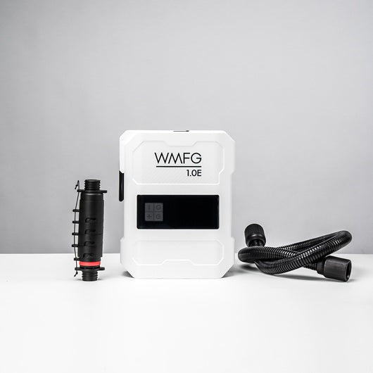 WMFG 1.0E ELECTRIC KITE/WING/SUP PUMP


The WMFG Electric Pump is here! Preorder now. Mid August arrival.

High-Volume. High-Pressure. Zero Compromise.

The WMFG 1.0E Electric Pump sets a new benchmark for portable inflation in wind sports. Engineered for high-output performance, long battery life, and total reliability, the 1.0E delivers rapid inflation and smart pressure control in a rugged, travel-ready design. Whether you're pumping Kiteboarding Kites, Wingfoil Wings, or SUPs, it’s the all-in-one soluti