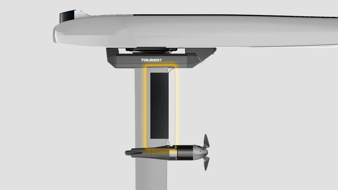 Low mounted position for e-foil performance