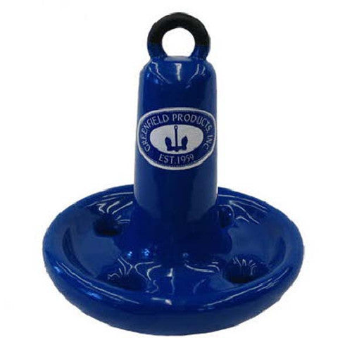 Blue Mushroom Anchor-8LBS

Murrays Part# 40-7847197

These traditional cast iron mushroom anchors meet basic anchor requirements and store easily. Mushrooms perform well for small craft, Personal Water Craft (PWC), Canoes or Kayaks, or as second anchor on larger boats. Mushrooms are also perfect as a drag anchor for fishing in current, or for holding small buoys and markers.

Model	Weight	Recommended Boat Size In Winds Up To 30 Knots	Chain (Optional)	Scope (Line Feet: Depth Feet)
508-R	8 lbs	Up to 10 feet	1