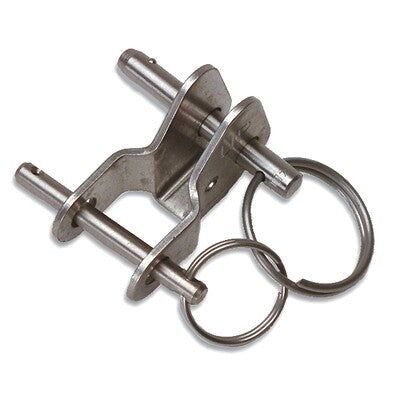 H16 Mast Hinge Kit
Murrays Part# 001-3021
The Hobie 16 Mast Hinge Kit by Murrays aids in raising and lowering the mast of a Hobie® 16. Complete heavy duty hinge assembly includes special pins with retainers to prevent loss. This hinge requires complete removal before sailing.

Note: This kit does not fit the newer style Hobie 16s, does not work on post 1993 Hobie 16s with the extreme mast rake, or on older boats with an updated mast step.  21380001