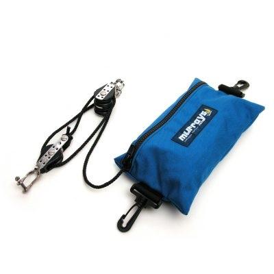 The Aussie Jib Halyard Kit for the Hobie 16 allows easier tacking, better mast rotation and consistent mast bend! Reduce mast compression by 66%!&nbsp; Use with one piece Aussie Jib Forestay. Or use an upper forestay and a separate Aussie Forestay. The Hobie 16 Aussie Jib Halyard Kit includes everything you need to connect your jib halyard to the Aussie forestay Pigtail: hardware with all Harken blocks, 70' of pre-stretched line, fairlead with rivets, zippered pouch and instructions. Class legal for racing.